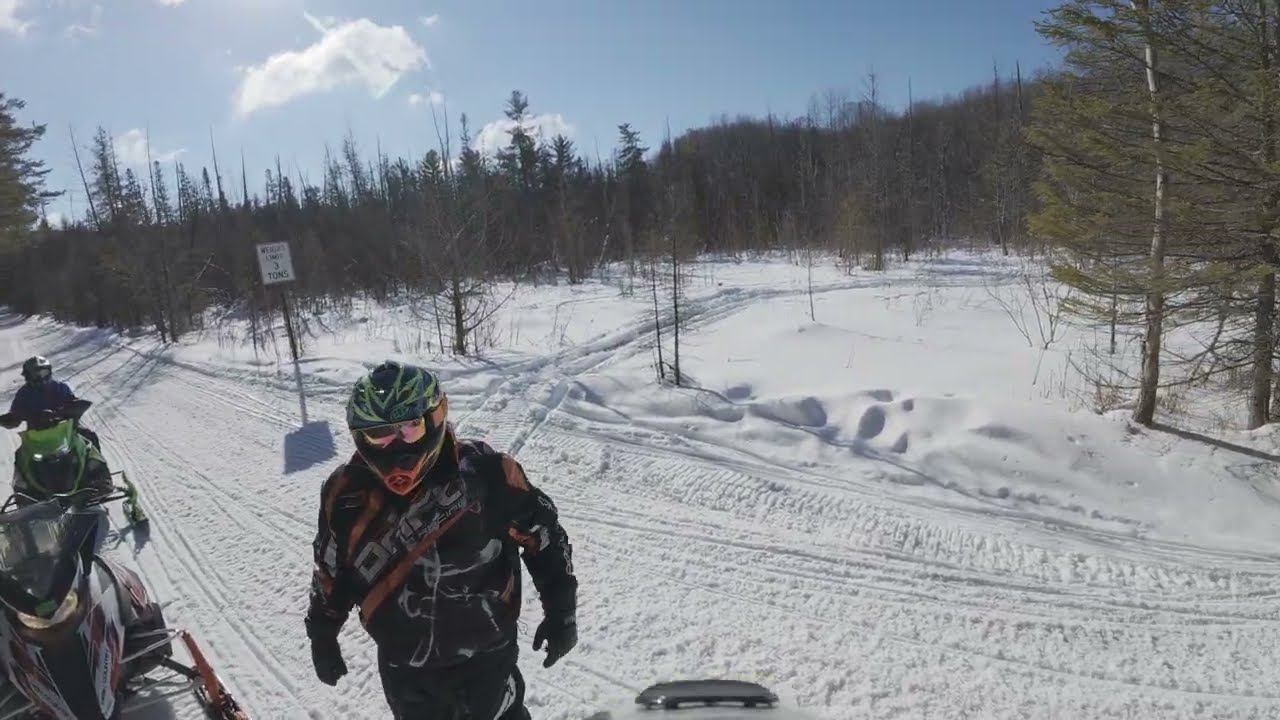 Snowmobiling in Northern Michigan Part 1