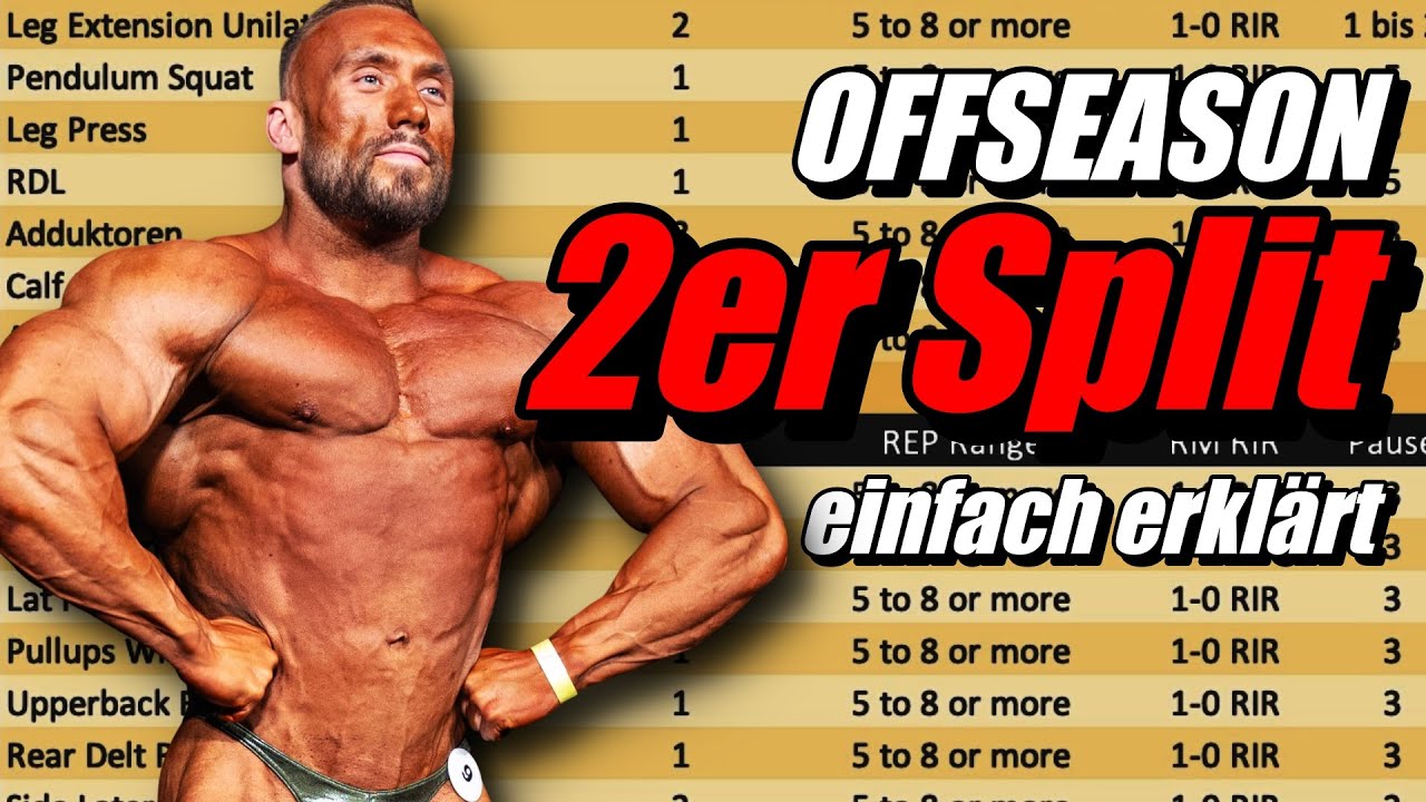 Mein OFFSEASON TRAININGSPLAN! (2er Split)