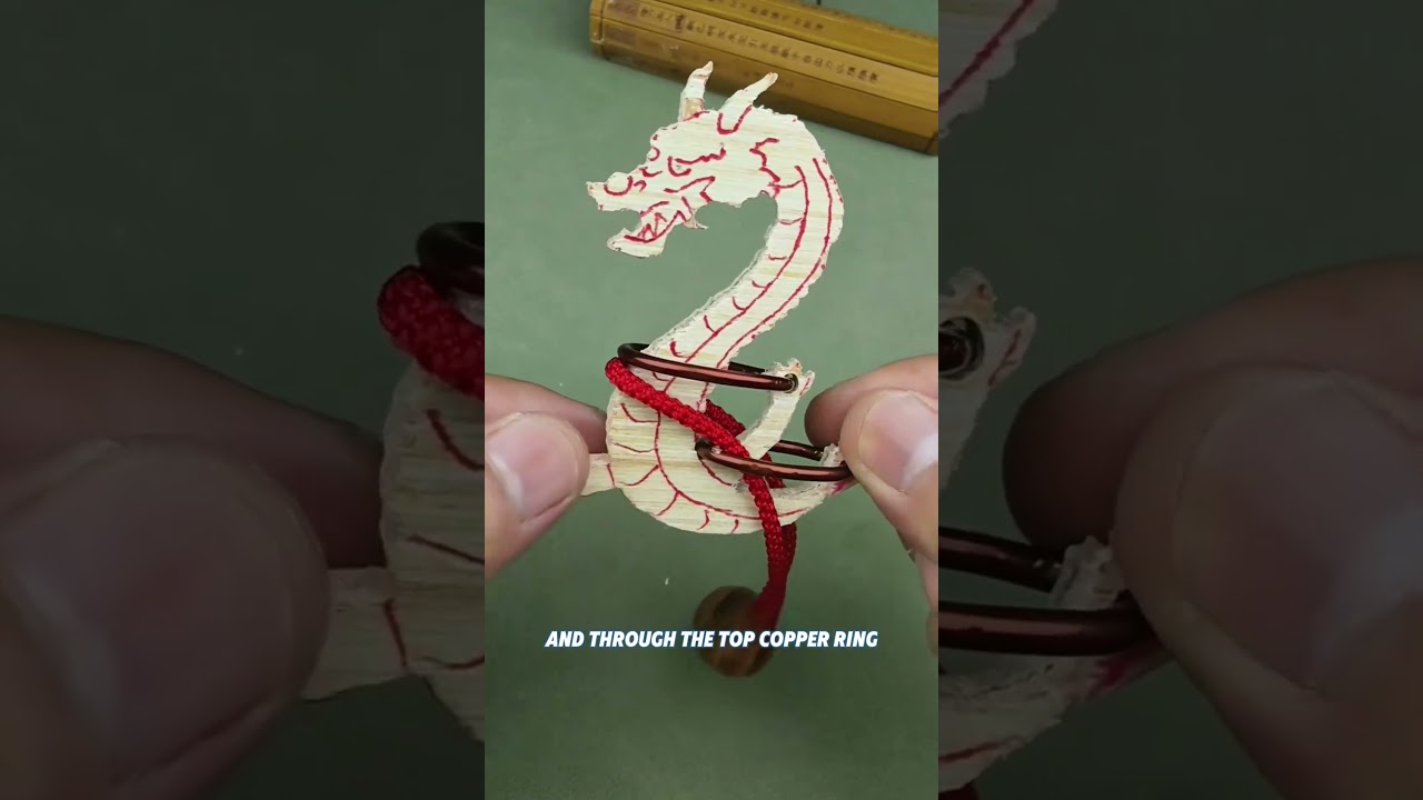 This is the Flying Dragon Ring puzzle from 1974#puzzle#iq#iqtest