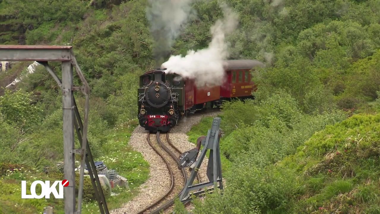 LGB Präsentation der HG 4/4 bei der Dampfbahn Furka Bergstrecke