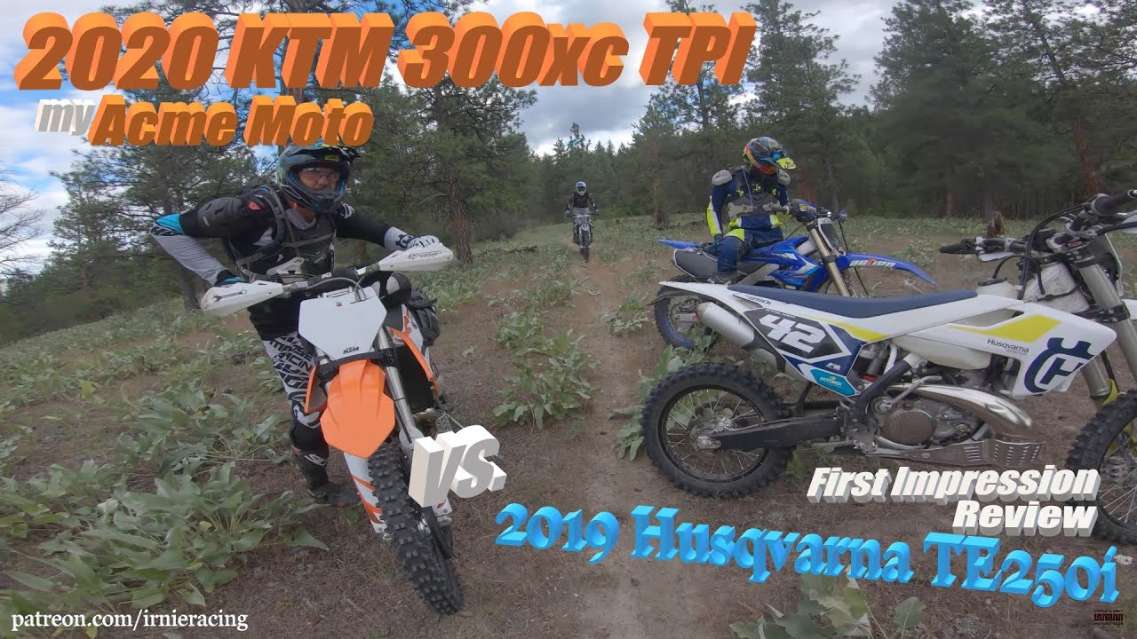 2019 Husqvarna TE250i First Impression VS. my 2020 KTM 300xc TPI