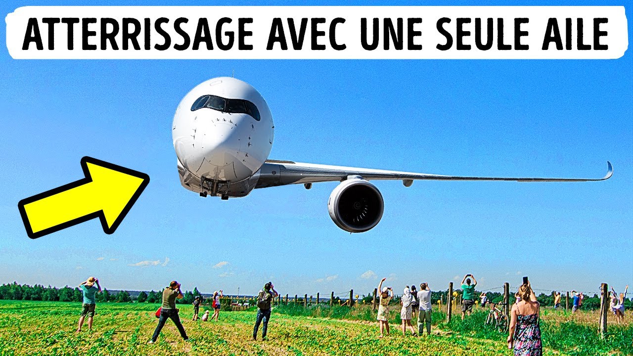L’avion Qui A Atterri Avec Une Seule Aile