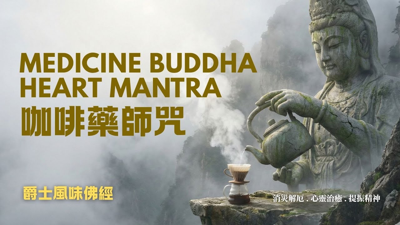 藥師咒 咖啡輕音樂 Medicine Buddha Mantra (Cafe Style) ☕️｜消除病苦 身體健康｜早晨喚醒 下午茶 BGM