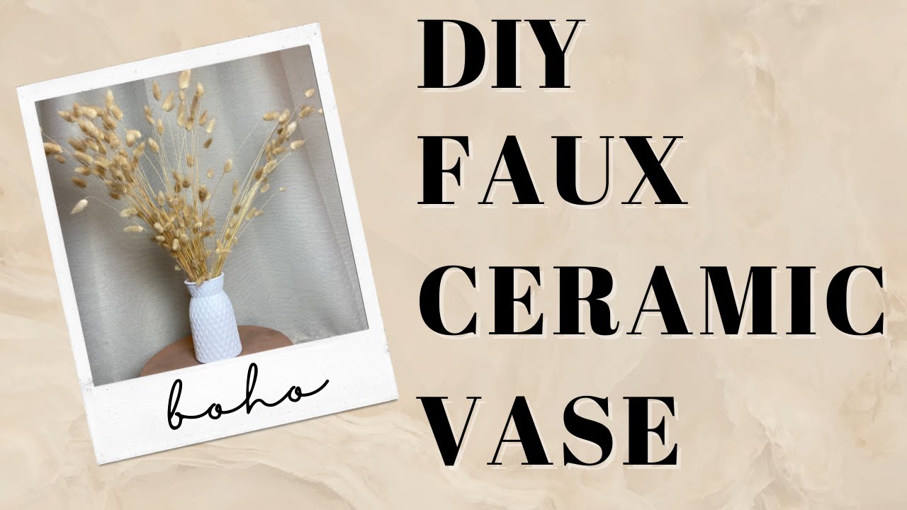 DIY FAUX CERAMIC VASES | TikTok Home Decor