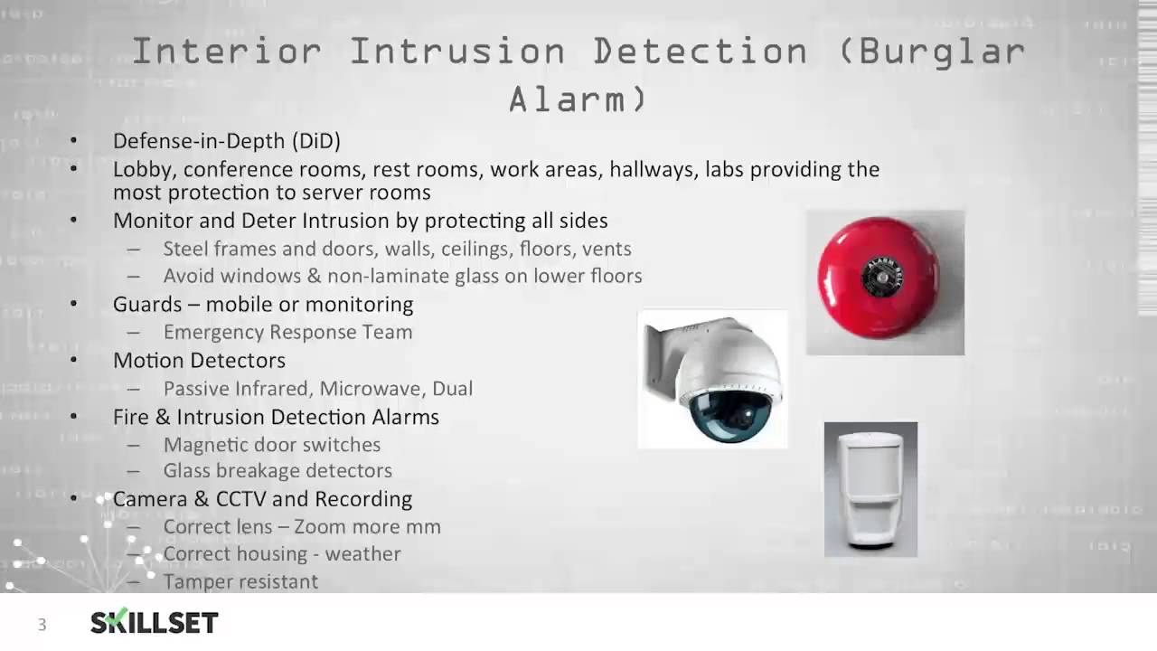 Physical Intrusion Detection (CISSP Free by Skillset.com)