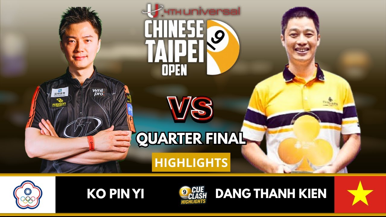 Ko Pin Yi VS Dang Thanh Kien | Quarter Final | 2026 Chinese Taipei Open Pool 