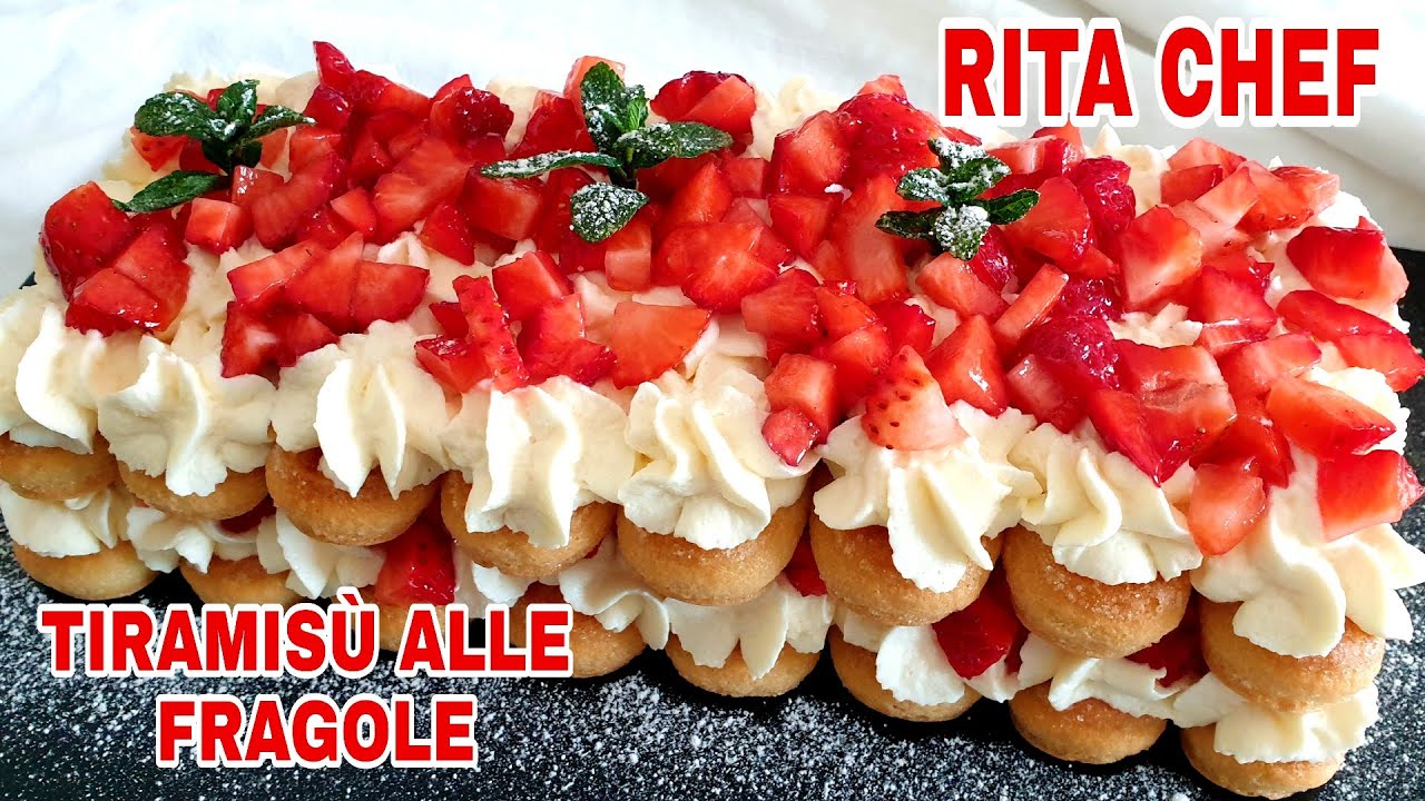 ⭐ТИРАМИСУ С КЛУБНИКОЙ быстрый и простой рецепт от RITA CHEF🍓