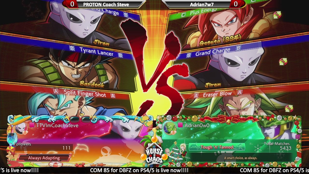 DBFZ [PS4] | COM 85 | Тренер PROTON Стив против Adrian7w7 | Отличный набор для веселья!!!