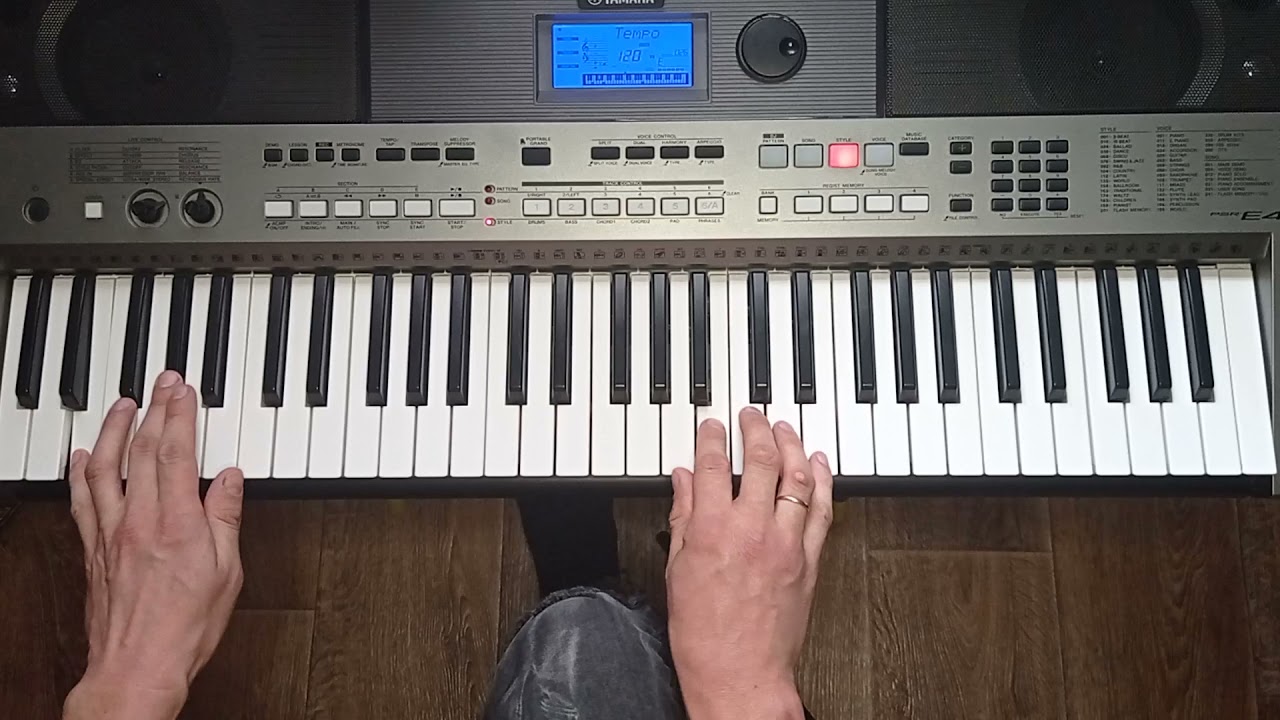 Ласковый май|Розовый вечер(piano cover)на синтезаторе Yamaha psr e 443