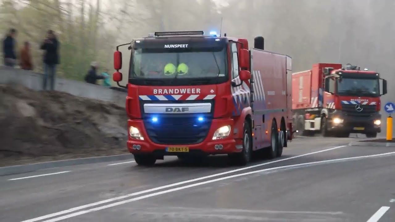 Brandweer Nunspeet opent nieuwe spoortunnel in Nunspeet