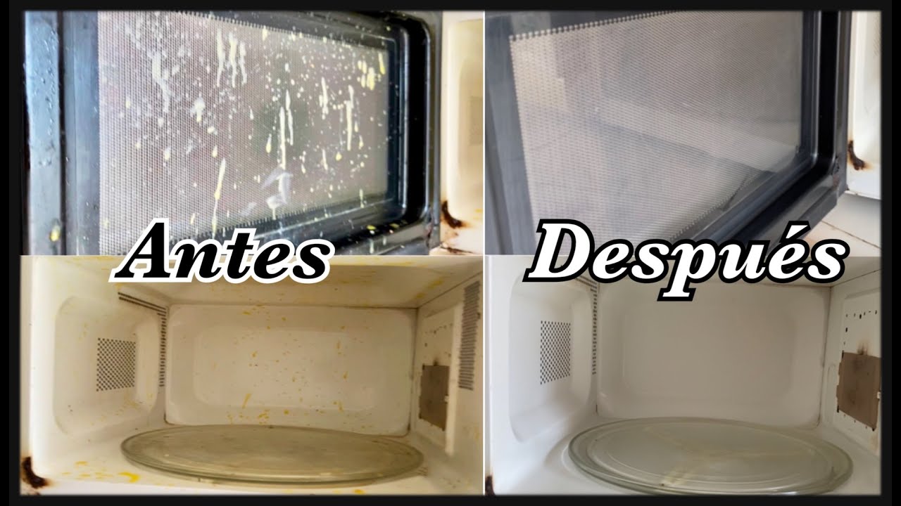 COMO LIMPIAR MICROONDAS MUY SUCIOS FACIL 100% EFECTIVO| Lesly Alemán (2021)