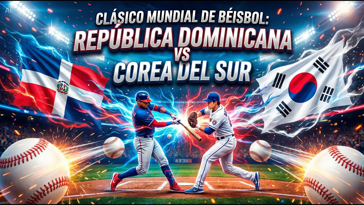 DOMINICANA Y KOREA DEL SUR NO HAY MAÑANA #clasidebeisbolmlb