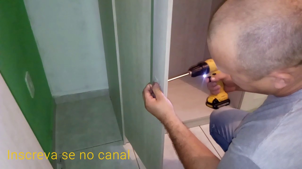 Como montar guarda roupas .portas e regulagem (video 05)