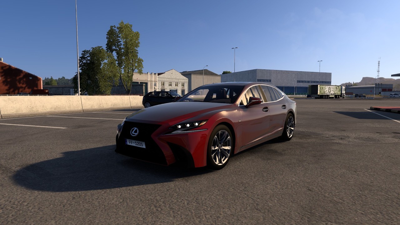 Lexus LS 500 F-Sport 2018 V2.0 1.57 Gameplay (ets2)