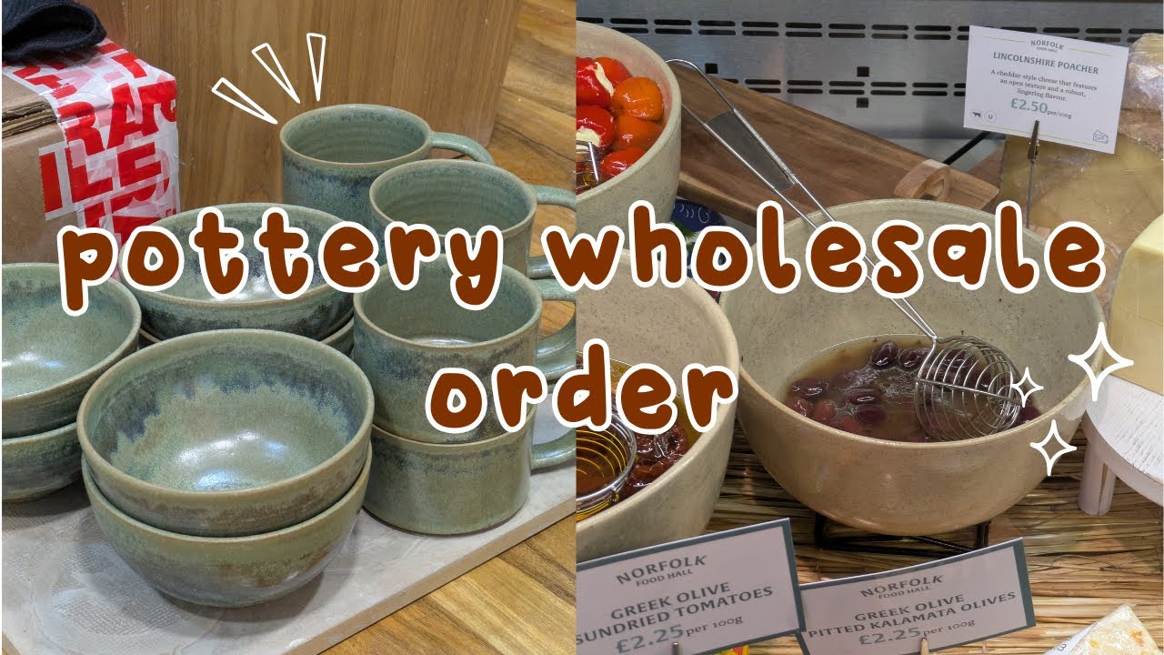 from clay to counter - pottery wholesale vlog!