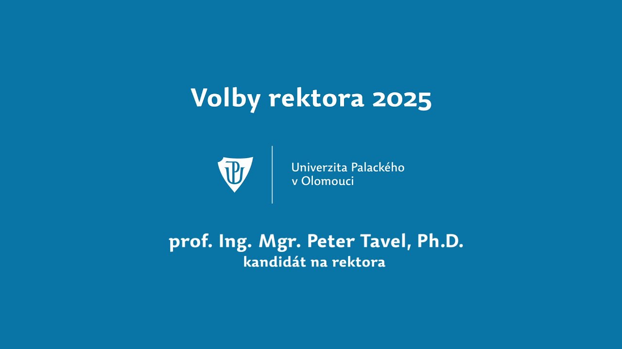 Kandidát na rektora prof. Ing. Mgr. Peter Tavel, Ph.D.
