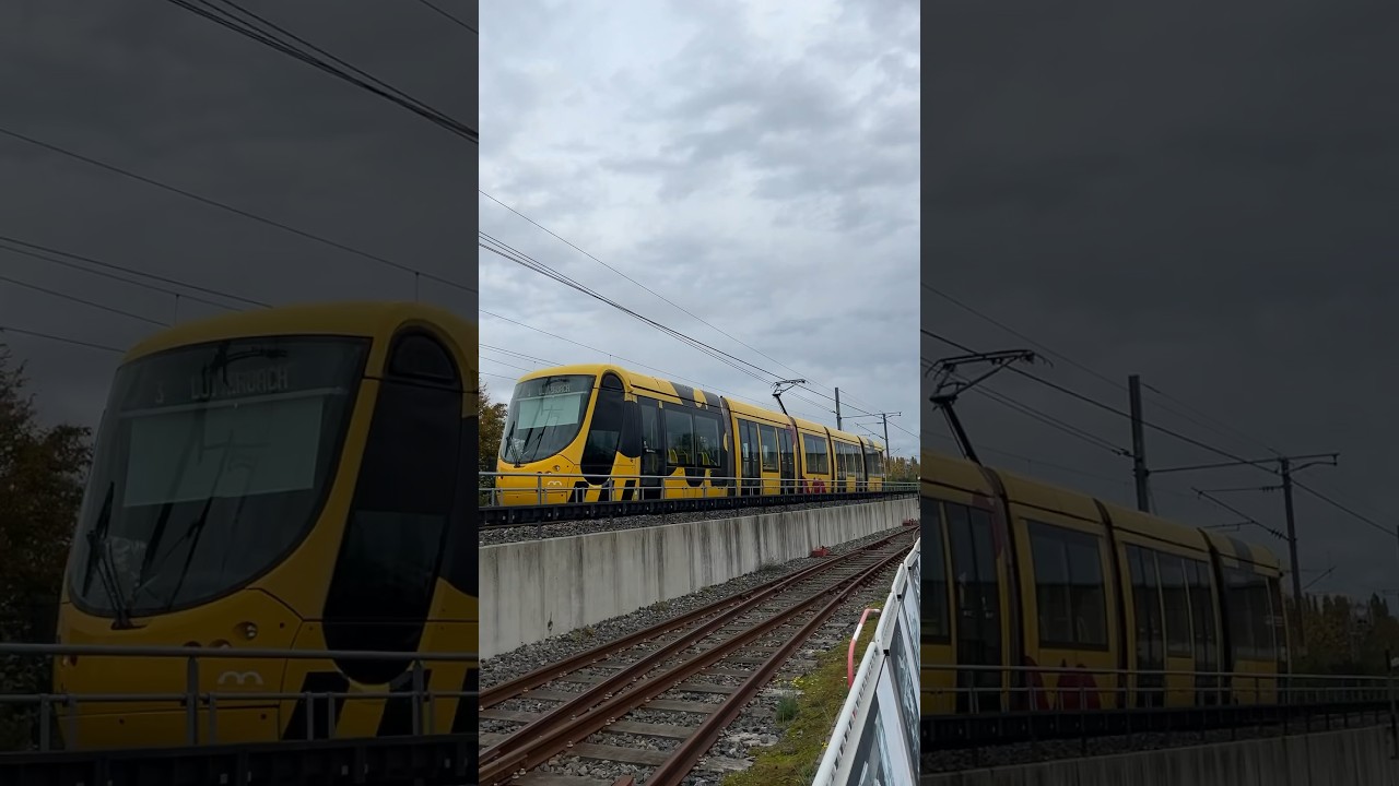 Stra&szlig;enbahn Mulhouse Alstom Citadis Sol&eacute;a Tram  Cit&eacute; du Train M&uuml;hlhausen im Elsass #tramspotting