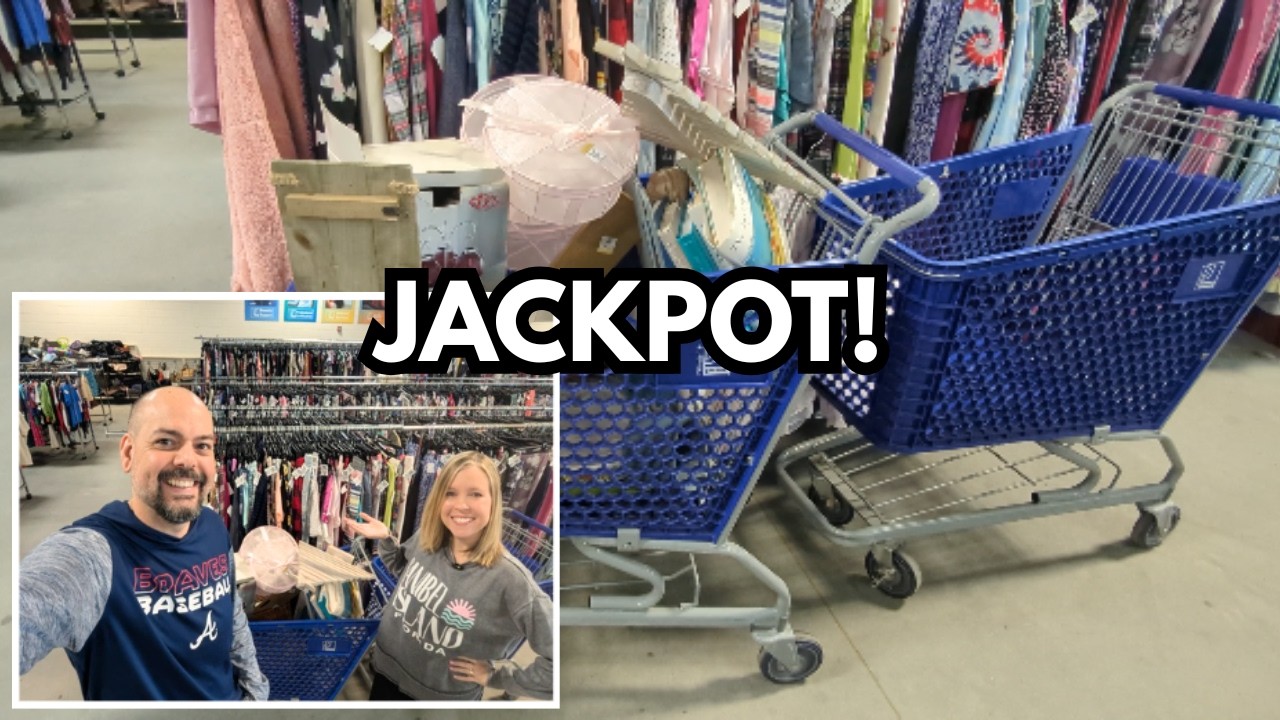 I Hit the Thrift JACKPOT&hellip; And He&rsquo;s Back! | Goodwill Thrift with Me!