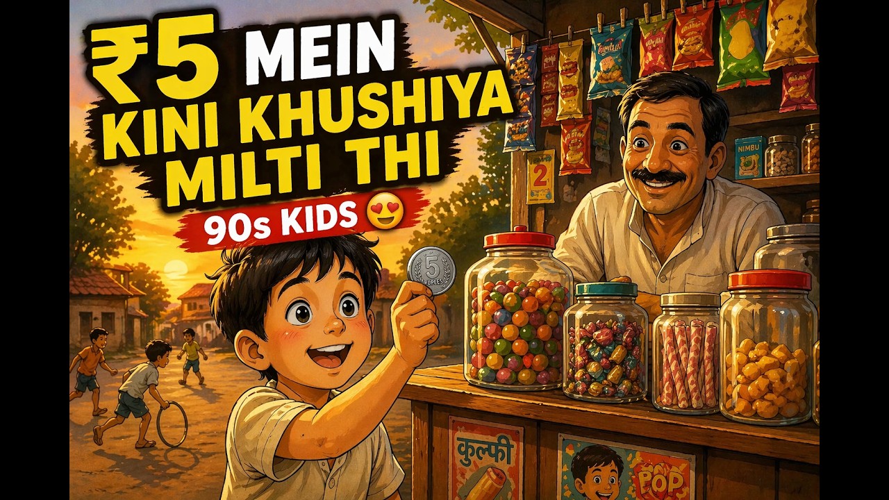 90s Childhood | What could you get for ₹5? | 90s Nostalgic Shop | childhood memories