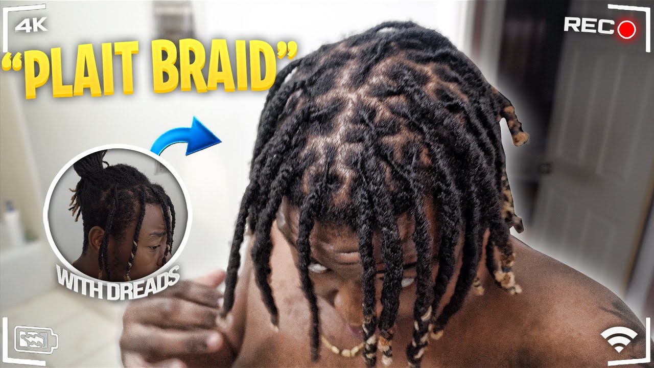 HOW TO: Plait Braid Your Locs At Home By Yourself.