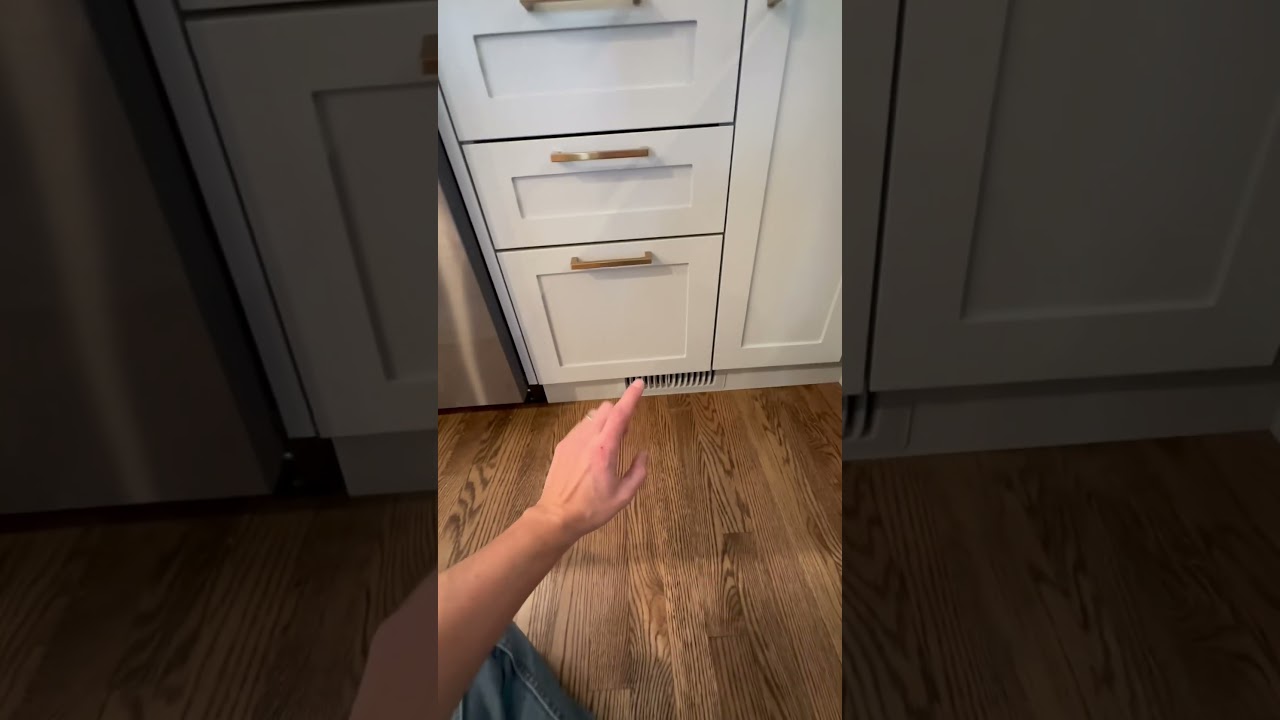 Modernize your kitchen and fix your floor vents when doing a renovation #modernizeyourhome #hvac