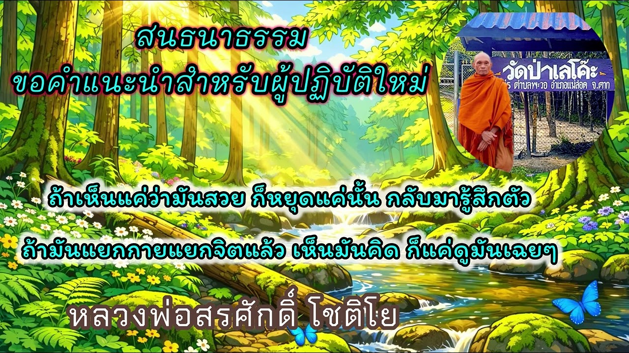 สนทนาธรรม ขอคำแนะนำสำหรับผู้ปฏิบัติใหม่            หลวงพ่อสรศักดิ์ โชติโย