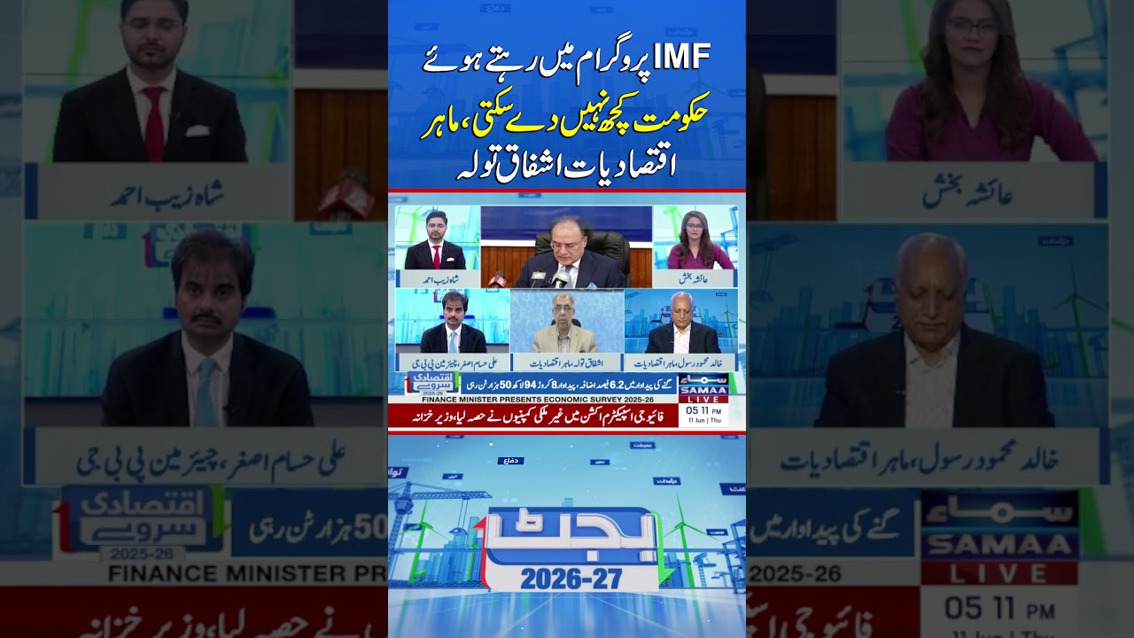 Govt Cannot Offer Relief to People While Under IMF Program, Says Economist Ashfaq Tola | Samaa TV
