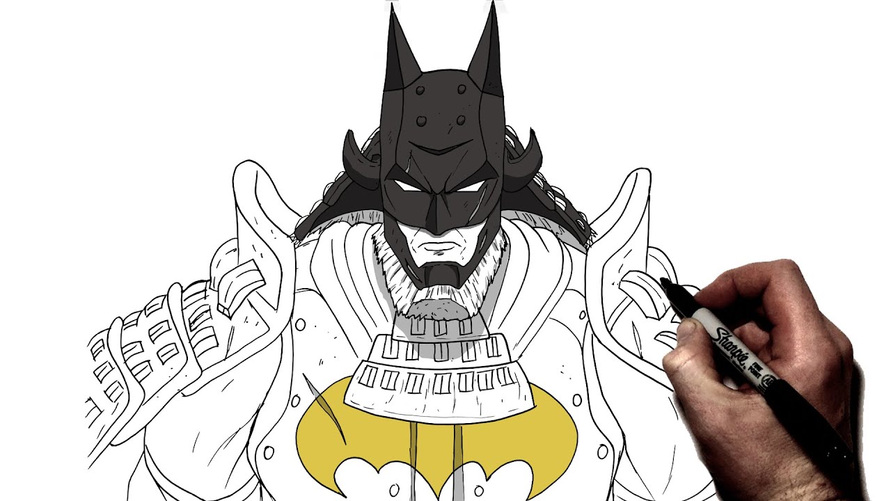 How To Draw Ninja Batman | Step By Step | DC