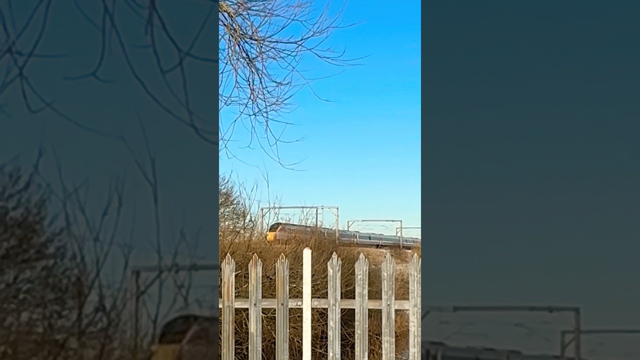 POV: Tracking a 125mph beast through the railway fence 🚄🔭