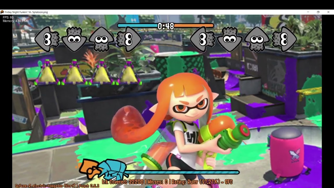 FNF Vs Splatoon.PNG: Sqfuee 2 Electric Boogaloo
