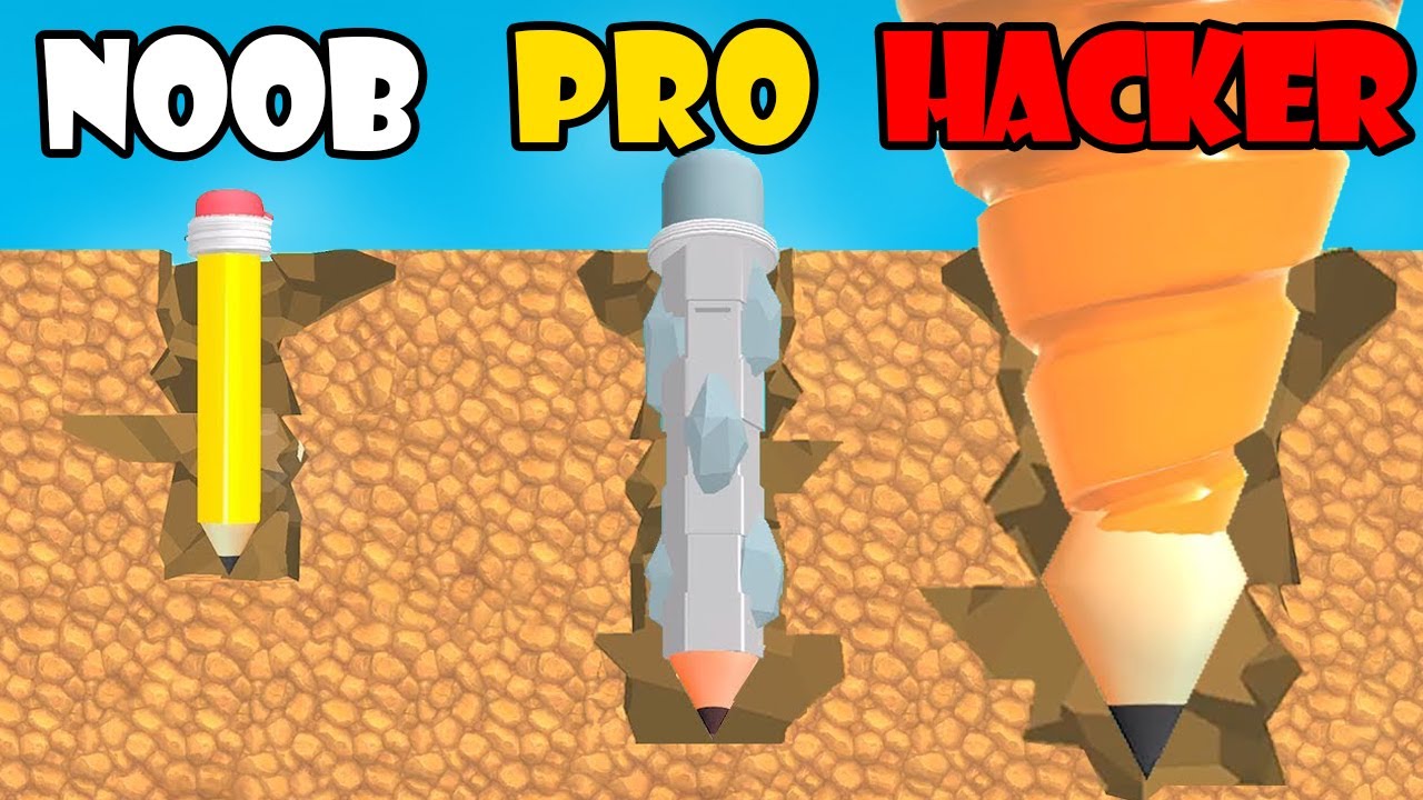 NOOB vs PRO vs HACKER - Pen Dig Gameplay Walkthrough (Android,iOS)