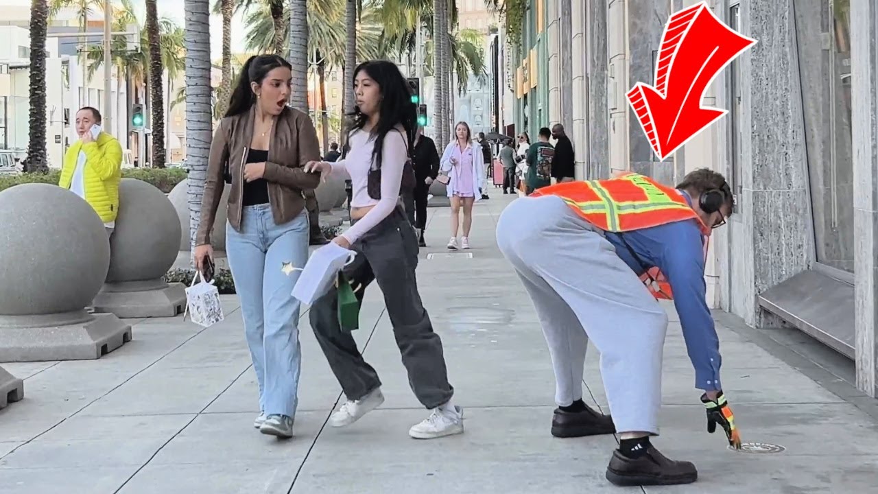 Fat Guy Farts On Rich Girls Of Beverly Hills!!!