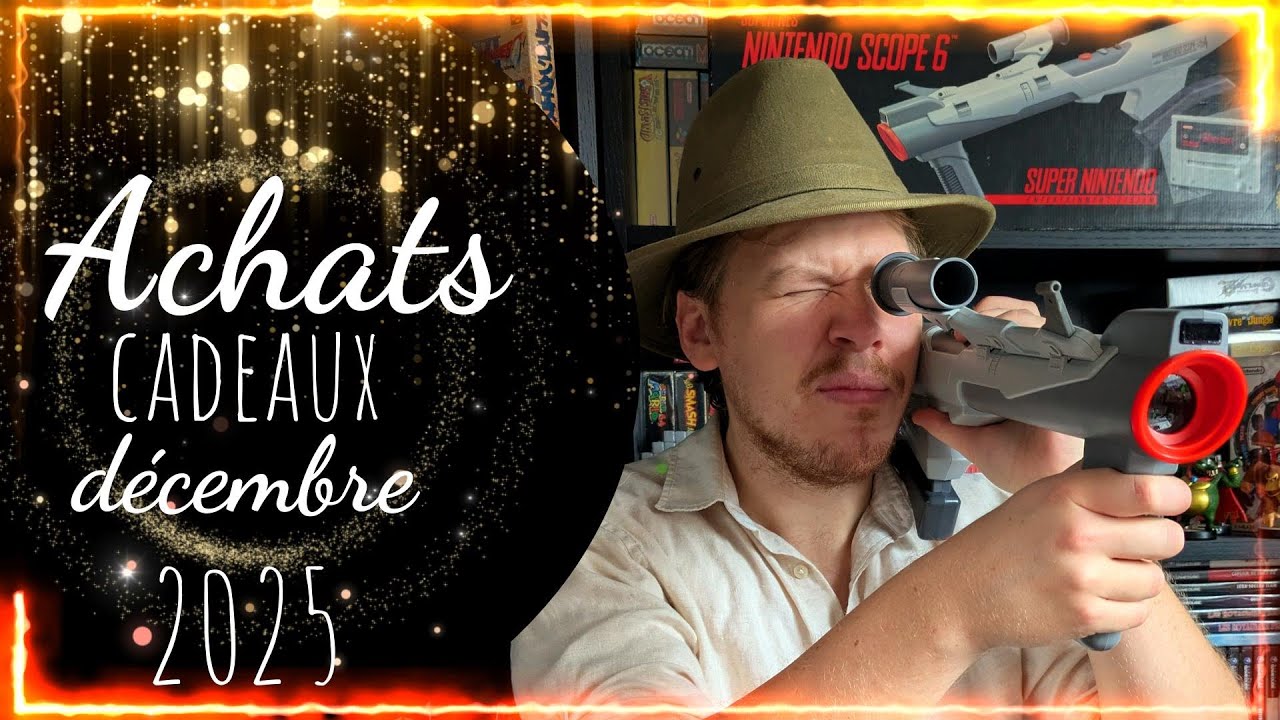 JBC #48 Achats et cadeaux décembre 2026 - le Super Scope de la SNES, jeux Game Gear et Switch