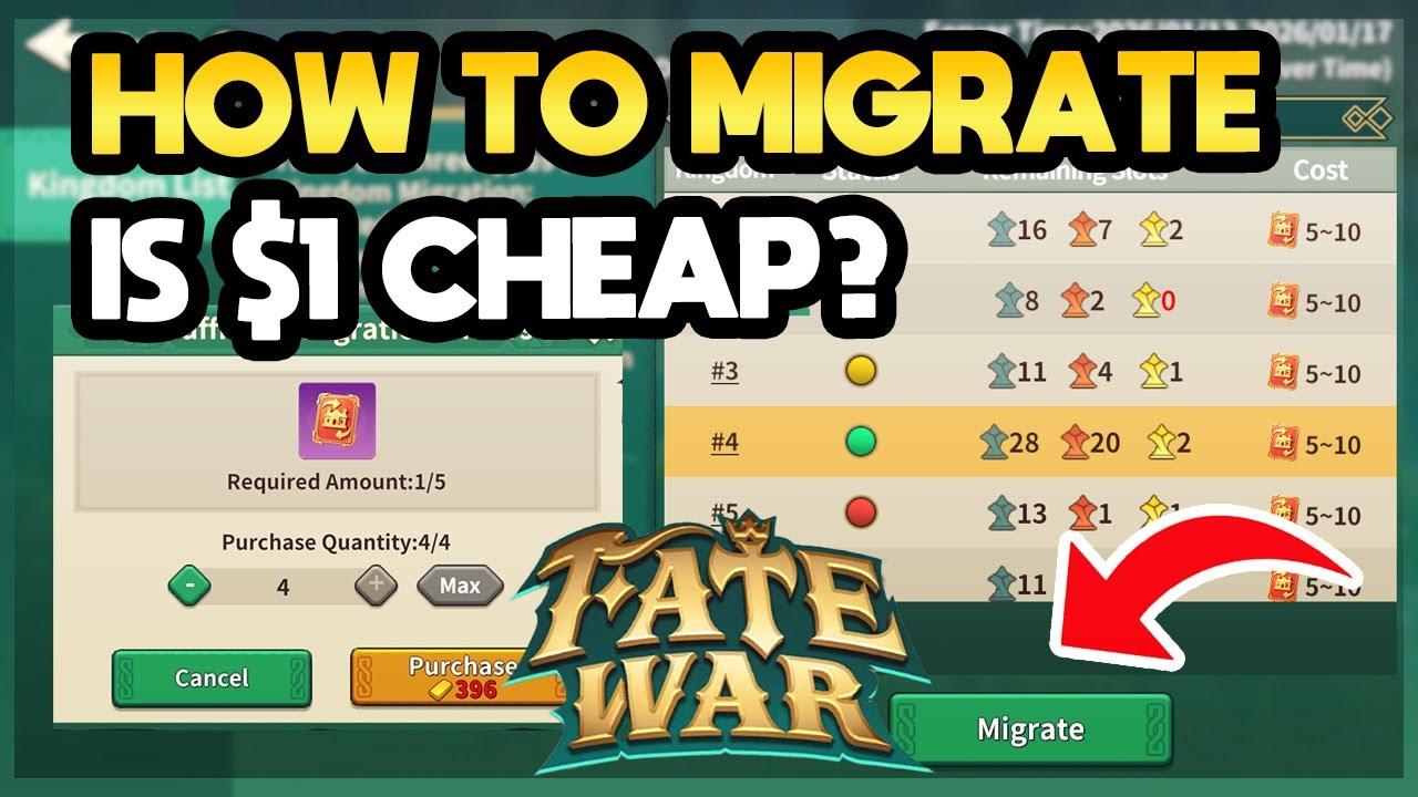 Как мигрировать в Fate War