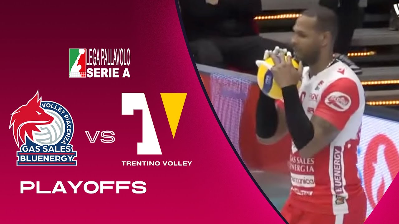 Piacenza vs Trentino | Highlights | SuperLega | Matchday Playoffs