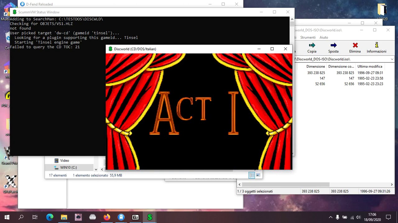 DISCWORLD DOSBOX + SCUMMVM