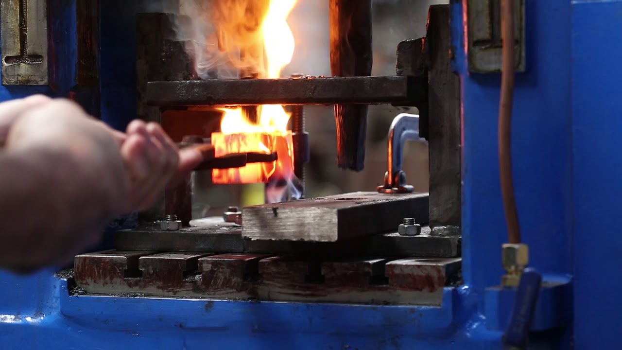 Anyang Forging Press - Punching a Hammer Eye