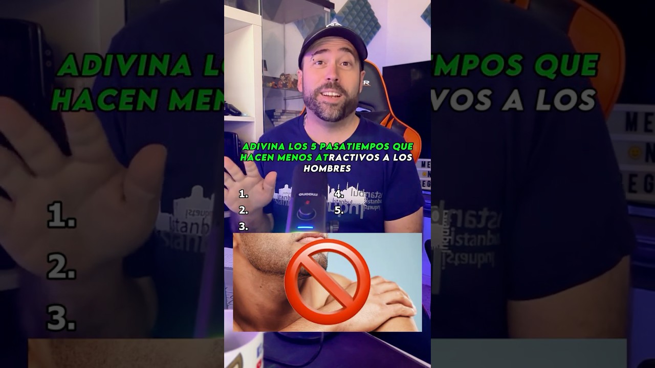 Adivina los 5 pasatiempos que hacen menos atractivos a los hombres 🚫   #atractivos #pasatiempos