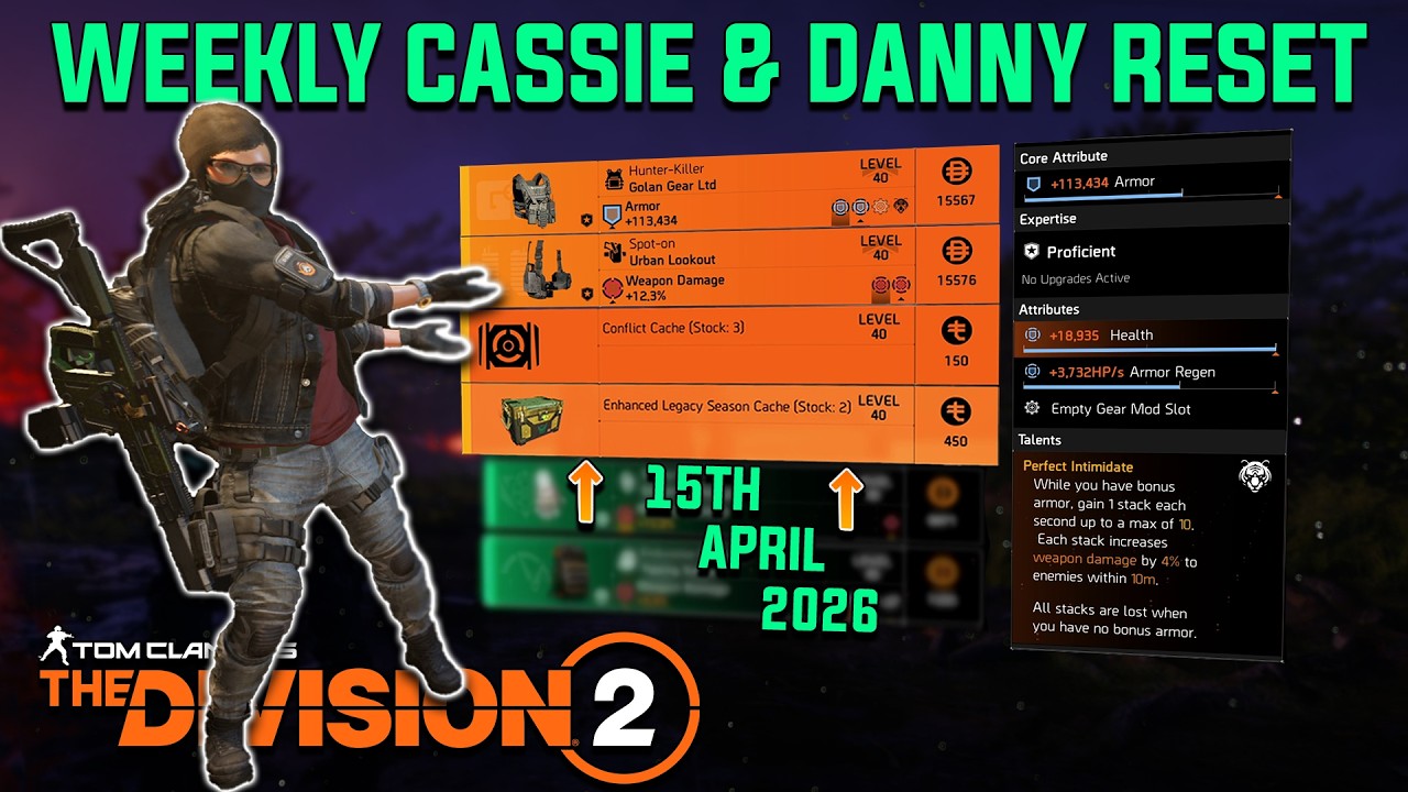 The Division 2 | 3 CONFLICT Caches at Danny?! Cassie & Danny Reset (April 15, 2026)