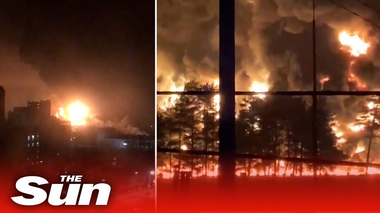Russia hit by two huge explosions in suspected Ukrainian strike
