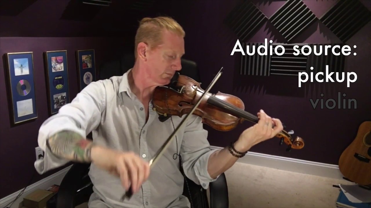 Schertler STAT-V violin transducer setup & demo