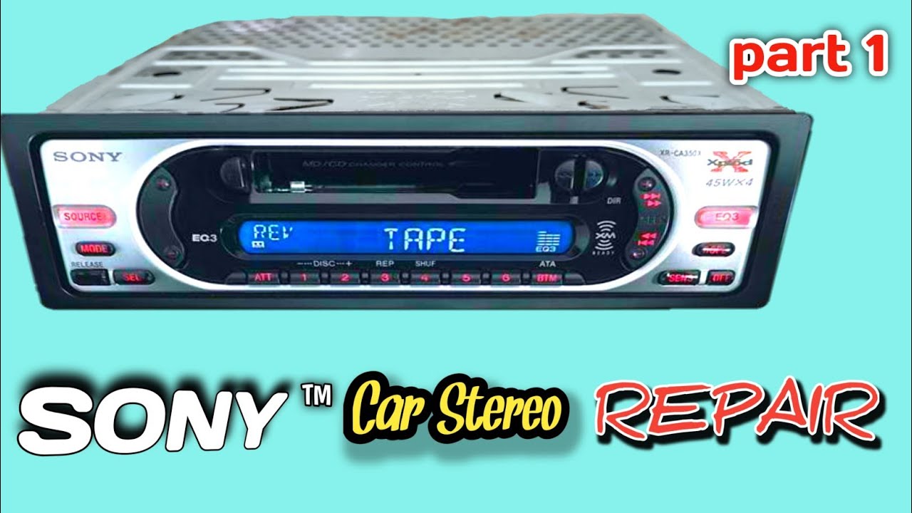 car stereo repair sony car stereo no sound problem #sony