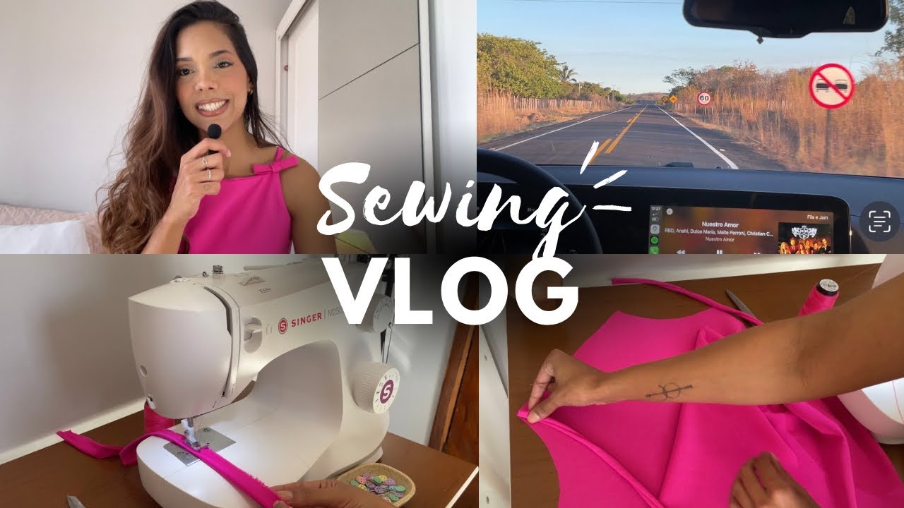 Vestido trapézio, zíper embutido e dias comuns - sewing vlog