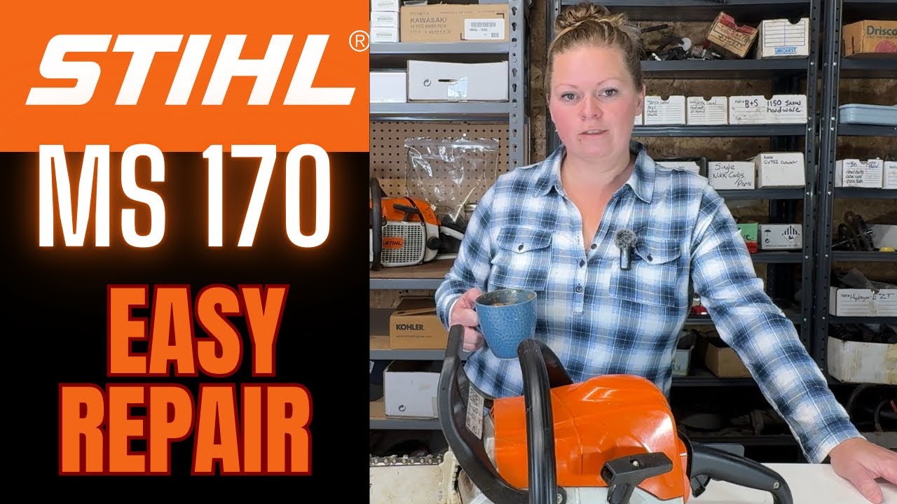 Бензопила Stihl MS170 * Цепь не вращается * Легко исправить!
