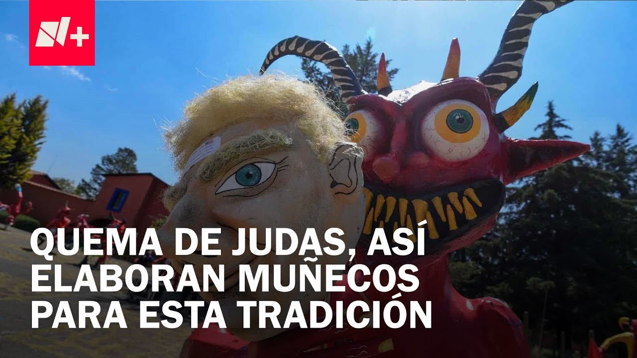 Elaboración de Judas que serán quemados el Sábado de Gloria - En Punto