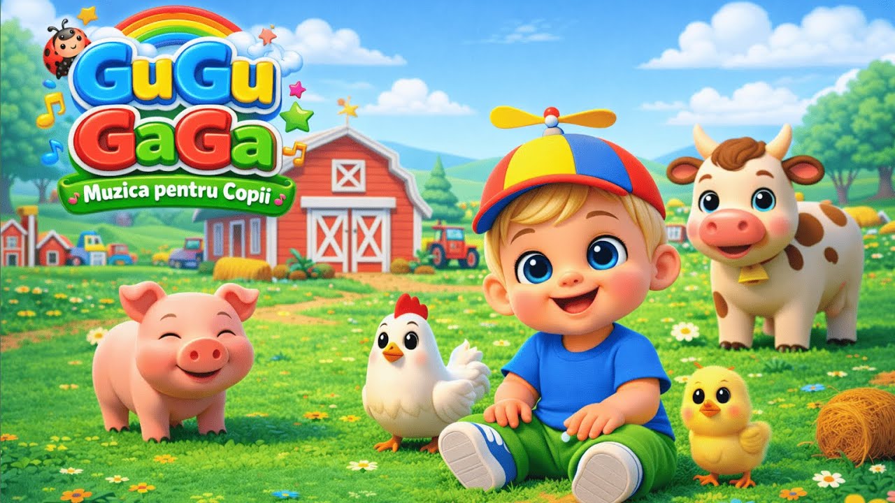 La ferma veselă din vale 🐷🐥 | Cântec pentru copii