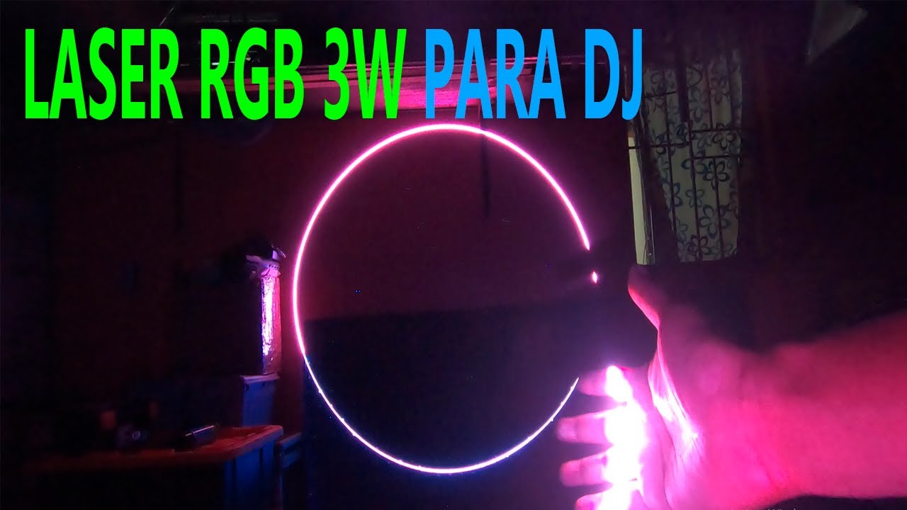 LASER RGB 3W PARA DJ O SONIDO POTENTE Y ECONOMICO Sonido Angel DJ