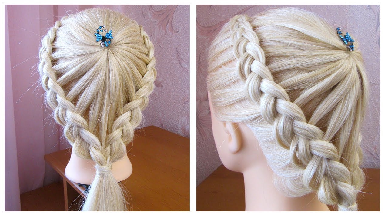 Tuto coiffure simple et belle ✿ Coiffure avec tresse ✿ facile à faire ✿ Easy Braid Hairstyle