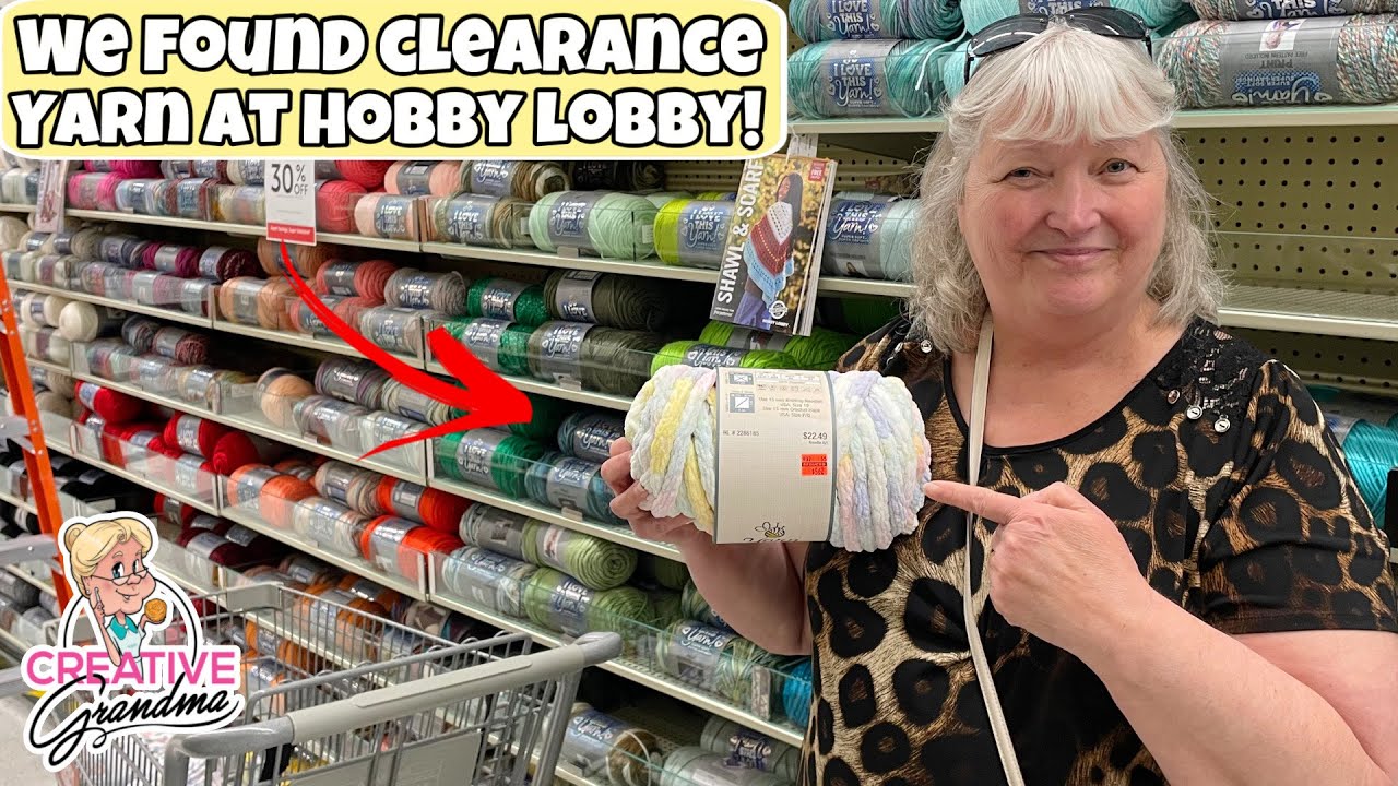 Hobby Lobby Clearance Yarns - What did we find?  #hobbylobby