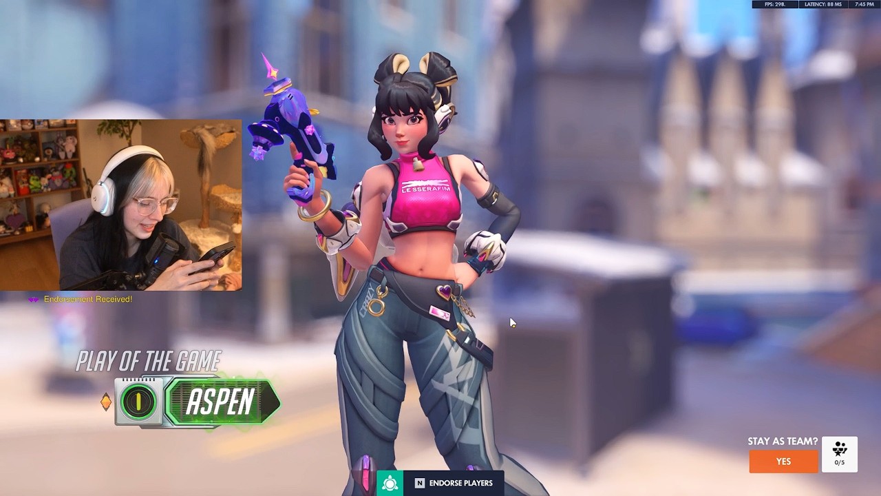 Лучший момент матча! Джуно — настоящая угроза! Аспен, Overwatch, 1 сезон, ТОП-500